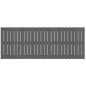 vidaXL Cabecero de cama de pared madera maciza pino gris 159,5x3x60 cm vidaXL Cabecero de cama de pared madera maciza pino gris 159,5x3x60 cm