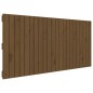 vidaXL Cabecero cama pared madera maciza pino marrón miel 140x3x60 cm vidaXL Cabecero cama pared madera maciza pino marrón miel 140x3x60 cm