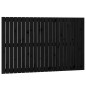 vidaXL Cabecero de cama de pared madera maciza pino negro 140x3x90 cm vidaXL Cabecero de cama de pared madera maciza pino negro 140x3x90 cm