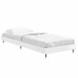 vidaXL Estructura de cama madera contrachapada blanco brillo 75x190 cm