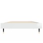 vidaXL Estructura de cama madera contrachapada blanco brillo 75x190 cm