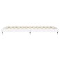 vidaXL Estructura de cama madera contrachapada blanco brillo 75x190 cm