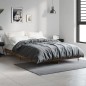 vidaXL Estructura de cama madera contrachapada roble ahumado 120x190cm vidaXL Estructura de cama madera contrachapada roble ahumado 120x190cm
