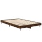 vidaXL Estructura de cama madera contrachapada roble ahumado 120x190cm vidaXL Estructura de cama madera contrachapada roble ahumado 120x190cm