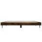 vidaXL Estructura de cama madera contrachapada roble ahumado 120x190cm vidaXL Estructura de cama madera contrachapada roble ahumado 120x190cm