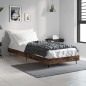 vidaXL Estructura de cama madera contrachapada roble humo 75x190 cm vidaXL Estructura de cama madera contrachapada roble humo 75x190 cm