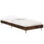 vidaXL Estructura de cama madera contrachapada roble humo 75x190 cm vidaXL Estructura de cama madera contrachapada roble humo 75x190 cm