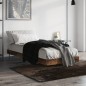 vidaXL Estructura de cama madera contrachapada roble humo 75x190 cm vidaXL Estructura de cama madera contrachapada roble humo 75x190 cm