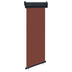 vidaXL Toldo lateral de balcón marrón 65x250 cm
