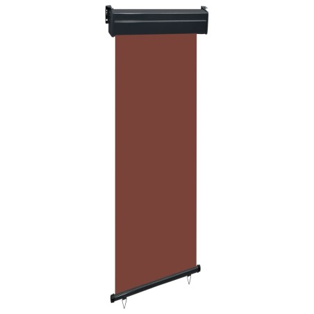 vidaXL Toldo lateral de balcón marrón 65x250 cm
