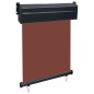 vidaXL Toldo lateral de balcón marrón 65x250 cm vidaXL Toldo lateral de balcón marrón 65x250 cm