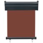 vidaXL Toldo lateral de balcón marrón 65x250 cm vidaXL Toldo lateral de balcón marrón 65x250 cm