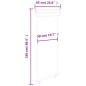 vidaXL Toldo lateral de balcón marrón 65x250 cm vidaXL Toldo lateral de balcón marrón 65x250 cm