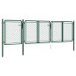 vidaXL Puerta de jardín de acero verde 75x395 cm vidaXL Puerta de jardín de acero verde 75x395 cm