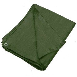 vidaXL Lona HDPE verde 90 g/m² 6x8 m