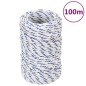 vidaXL Cuerda de barco polipropileno blanco 2 mm 100 m vidaXL Cuerda de barco polipropileno blanco 2 mm 100 m