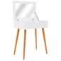 vidaXL Tocador con espejo de MDF 60x40x75 cm vidaXL Tocador con espejo de MDF 60x40x75 cm