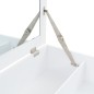 vidaXL Tocador con espejo de MDF 60x40x75 cm vidaXL Tocador con espejo de MDF 60x40x75 cm
