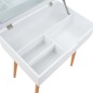 vidaXL Tocador con espejo de MDF 60x40x75 cm vidaXL Tocador con espejo de MDF 60x40x75 cm