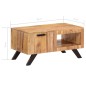 vidaXL Mesa de centro de madera maciza de acacia 90x50x45 cm vidaXL Mesa de centro de madera maciza de acacia 90x50x45 cm