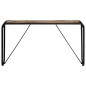 vidaXL Mesa consola de madera maciza reciclada 140x35x76 cm