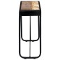 vidaXL Mesa consola de madera maciza reciclada 140x35x76 cm