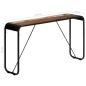 vidaXL Mesa consola de madera maciza reciclada 140x35x76 cm