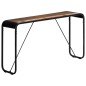 vidaXL Mesa consola de madera maciza reciclada 140x35x76 cm