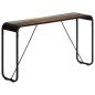 vidaXL Mesa consola de madera maciza reciclada 140x35x76 cm