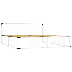 vidaXL Estructura de cama de metal blanco 200x200 cm