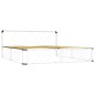 vidaXL Estructura de cama de metal blanco 200x200 cm vidaXL Estructura de cama de metal blanco 200x200 cm