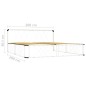vidaXL Estructura de cama de metal blanco 200x200 cm vidaXL Estructura de cama de metal blanco 200x200 cm