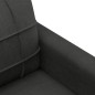 vidaXL Sillón de tela negro 60 cm vidaXL Sillón de tela negro 60 cm