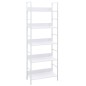 vidaXL Estantería 5 niveles madera ingeniería blanco 60x27,6x158,5 cm vidaXL Estantería 5 niveles madera ingeniería blanco 60x27,6x158,5 cm