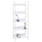 vidaXL Estantería 5 niveles madera ingeniería blanco 60x27,6x158,5 cm vidaXL Estantería 5 niveles madera ingeniería blanco 60x27,6x158,5 cm