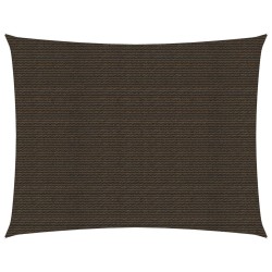 vidaXL Toldo de vela HDPE marrón 160 g/m² 2,5x4 m