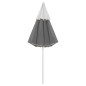 vidaXL Sombrilla de playa gris antracita 300 cm vidaXL Sombrilla de playa gris antracita 300 cm