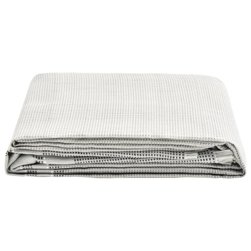 vidaXL Alfombra para tienda de campaña gris 600x250 cm