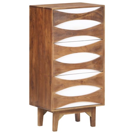 vidaXL Mueble con cajones de madera maciza de acacia 43,5x35x90 cm