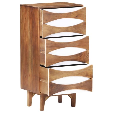 vidaXL Mueble con cajones de madera maciza de acacia 43,5x35x90 cm