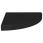 vidaXL Estantes flotantes de esquina 4 uds MDF negro 35x35x3,8 cm4 vidaXL Estantes flotantes de esquina 4 uds MDF negro 35x35x3,8 cm4