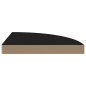 vidaXL Estantes flotantes de esquina 4 uds MDF negro 35x35x3,8 cm4 vidaXL Estantes flotantes de esquina 4 uds MDF negro 35x35x3,8 cm4