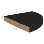 vidaXL Estantes flotantes de esquina 4 uds MDF negro 35x35x3,8 cm4 vidaXL Estantes flotantes de esquina 4 uds MDF negro 35x35x3,8 cm4