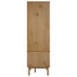 vidaXL Armario OTTA madera maciza pino marrón y blanco 76,5x53x172 cm vidaXL Armario OTTA madera maciza pino marrón y blanco 76,5x53x172 cm