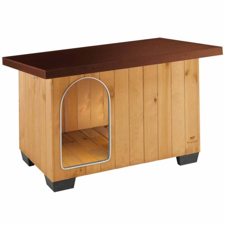 Ferplast Caseta para perros Baita 80 marrón 102x70x65,5 cm 87015000