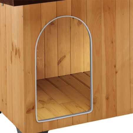 Ferplast Caseta para perros Baita 80 marrón 102x70x65,5 cm 87015000