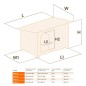Ferplast Caseta para perros Baita 80 marrón 102x70x65,5 cm 87015000