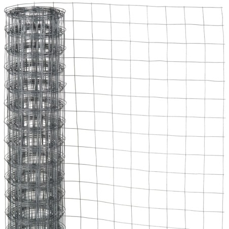 Nature Malla de alambre hexagonal acero galvanizado 0,5x2,5 m 13 mm