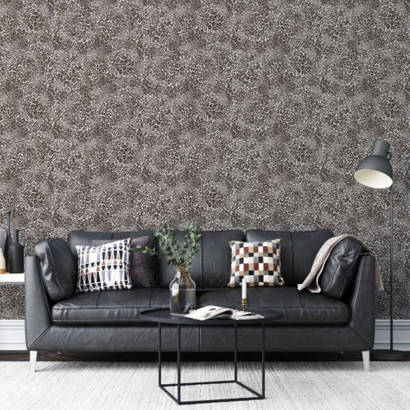 Noordwand Papel pintado Leopard Print negro Noordwand Papel pintado Leopard Print negro