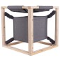 Quapas! Cama para gatos con hamaca Catcube gris M 54x54x54 cm Quapas! Cama para gatos con hamaca Catcube gris M 54x54x54 cm
